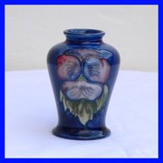 William Moorcroft Pansy Vase c