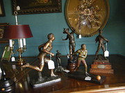 Bronze figure of sportsman