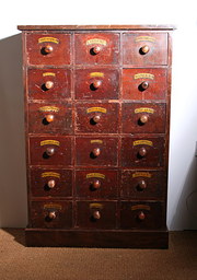 Apothecaries Bank of Drawers