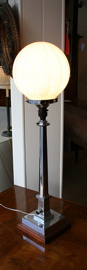 Art Deco Chrome table Lamp