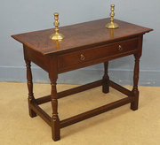 antique furniture late 17th cent oak side table Late 17th cent oak side table