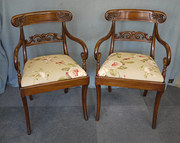 Pair of regency dining armchai