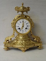 French Gilt Mantel Clock