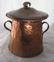 Arts and Crafts copper coal bi