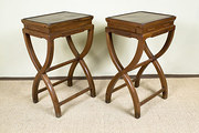 A pair of Chinese hardwood sid