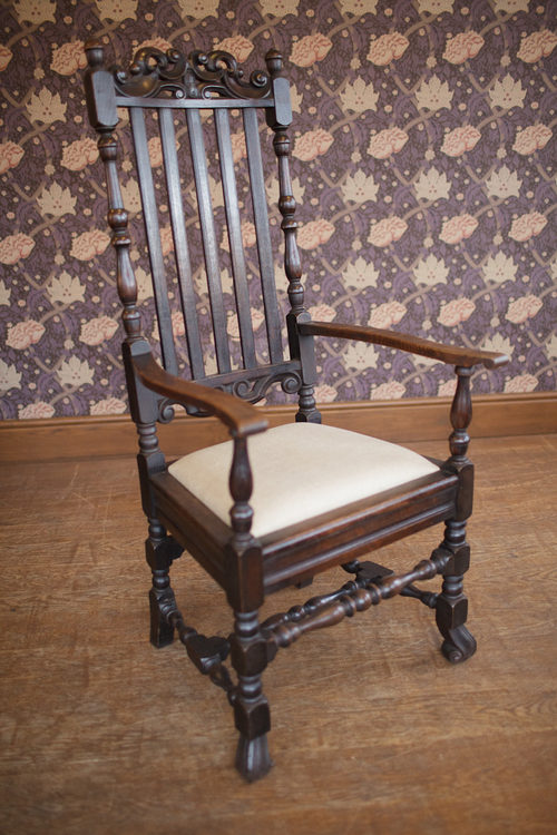 Jacobean Revival Oak Hall Chair Antiques Atlas