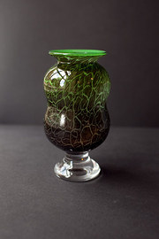 Kosta Boda Shaped Green Vase