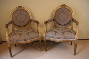 Louis XVI style giltwood and g