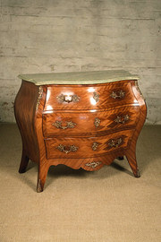 antique furniture louis xv style bombe commode Louis XV Style Bombe Commode