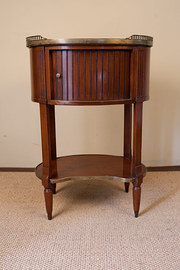 Mahogany Oval Two Tier Cupboar