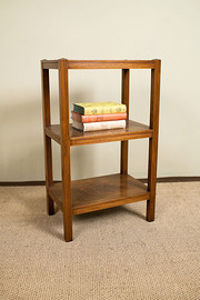 Mahogany three tier side table