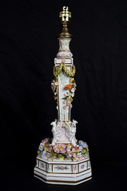 Ornate continental lamp base