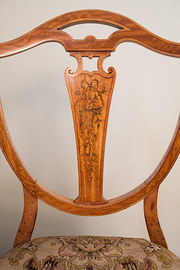 Pair Edwardian Satin Birch Sal