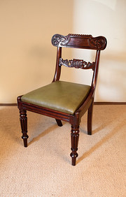 antique furniture set of four george iv mahogany Set of Four George IV Mahogany