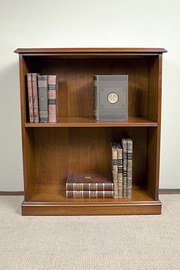 Walnut Open Front Bookcase
