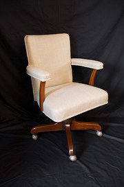 Walnut Revolving Desk Chair