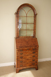 Yew Dome Top Bureau Bookcase