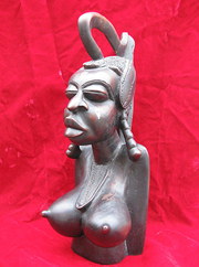 African Tribal Carved Head