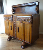 furniture (post 1940) oak sideboard Oak Sideboard