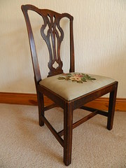 chippendale period elm chair