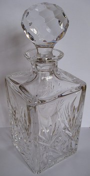 cut glass decanter