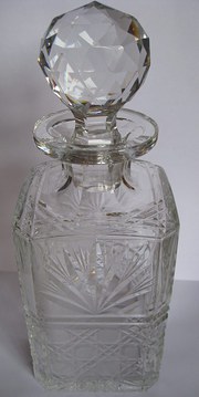 cut glass decanter