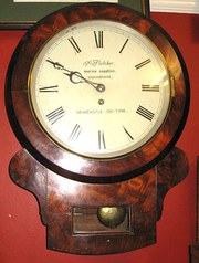 antique clocks & timepieces double fusee mahogany drop dia double fusee mahogany drop dia