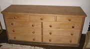 large victorian pine dresser b