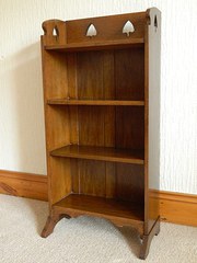 oak arts  crafts bookcase