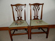pair of mahogany chippendale p