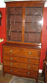 regency mahogany secretaire bo