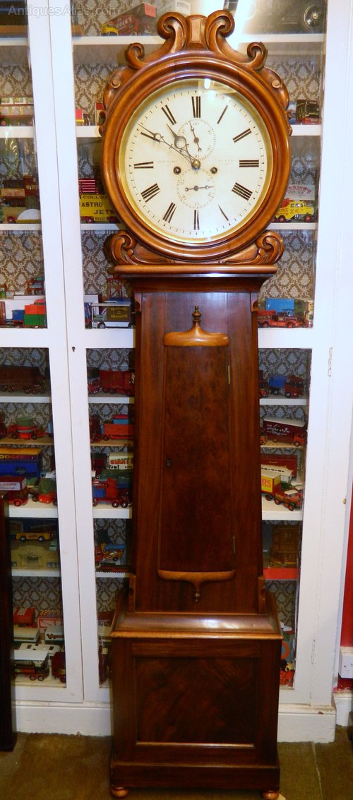 Antiques Atlas Scottish Drumhead 8 Day Grandfather Clock