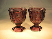 Bohemian Amethyst Goblets c185