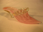 Murano Pink Filigree Latticino