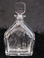 Orrefors Decanter Etched Eleph
