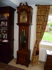antique clocks & timepieces exceptional edwardian marquetr Exceptional Edwardian Marquetr
