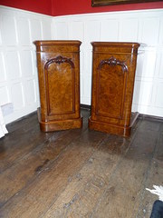 Pair of Victorian Walnut bedsi