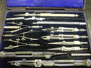 Antique draughtsman set