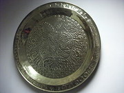 Large brass wall hanging dish