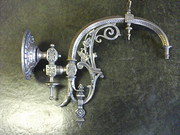 Original brass gas lamps