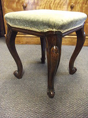 Victorian upholstered stool