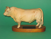 alan maslankowski beswick charolais bull on wood Beswick Charolais Bull on wood