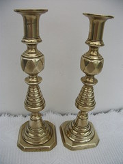Antique Brass Candle Sticks
