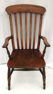 Antique LathBack Kitchen Winds