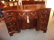 antique furniture mahogany serpentine de Antique Mahogany Serpentine De
