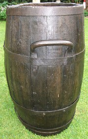 Antique Oak  French Grape Barr