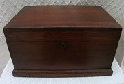 Antique Walnut box with intern
