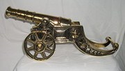 Vintage Brass Cannon