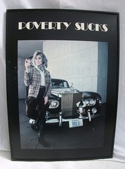 Vintage  Poverty Sucks Poster