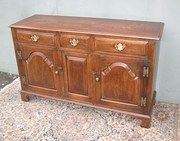 Antique Oak Dresser Base Sideb